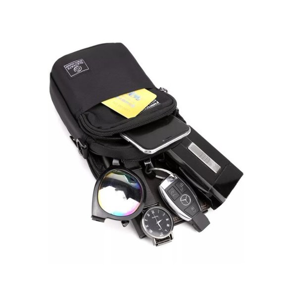 NEW / Men's bag / shoulder-belt-crossbody / GRAY - Picture 10 of 15